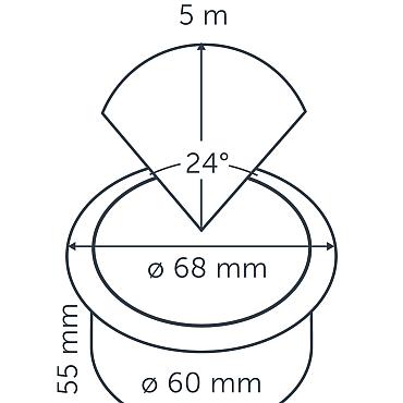 Integrated FLUX RVS Ø60mm