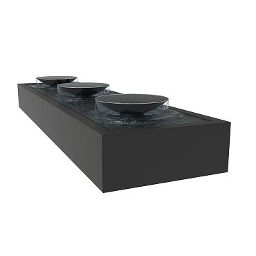 Aluminium Watertable 4000 x 1000 x 400mm Aluminium 3mm (ABS3 (3 bowls))