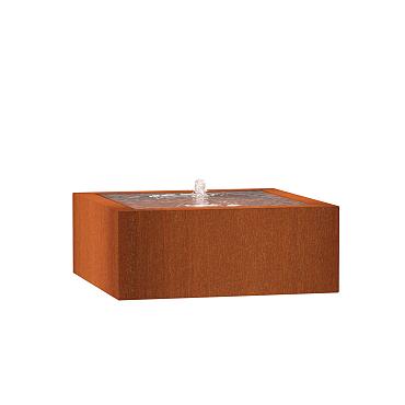 CorTen Watertable  1000 x 1000 x 400mm CorTen 3mm (CB12)