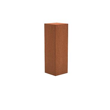 Sockel 400 x 400 x 1200mm CorTen 2mm (CK5)