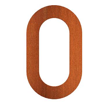 house number 71 x 5 x 120mm Corten 5mm (0 corten)