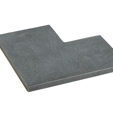 Orient Dark strook gezoet 30 cm breed hoekstuk 50/30x3 cm.