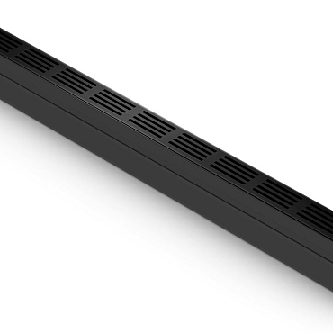 aco slim-line met zwart aluminium rooster 100