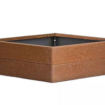 Plantenbak Modulair Corten 300x300x28 cm