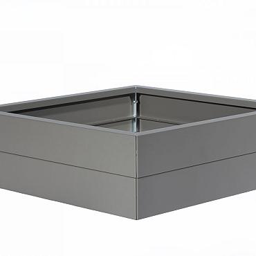 Plantenbak Modulair Taupe 90x90x28 cm