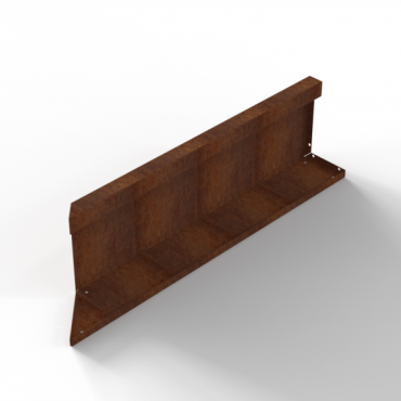Plantenbak Module+ Inwendig hoekpaneel (C) 90x28R Corten