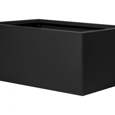 Plantenbak Vlak Grafietzwart 90x60x40 cm