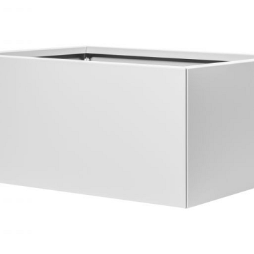 Bloembak vlak - 60x90x60 cm Wit
