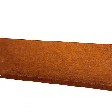 Kantopsluiting Double (flg) 300x16.5 cm Corten