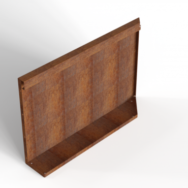 Uitwendig hoekpaneel-L (B) 90x56 cm