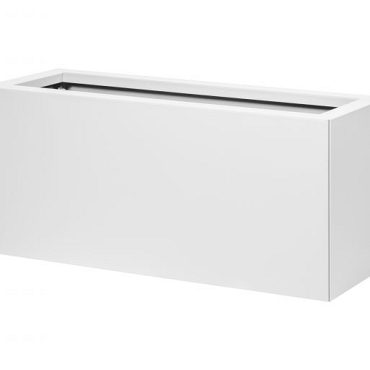 Bloembak vlak - 30x90x40 cm Wit