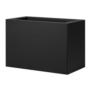 Bloembak vlak - 30x60x40 cm Grafiet zwart