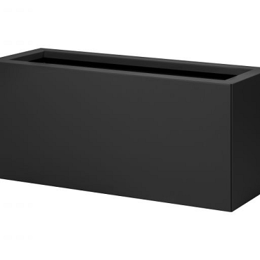 Plantenbak Vlak Grafietzwart 90x30x60 cm