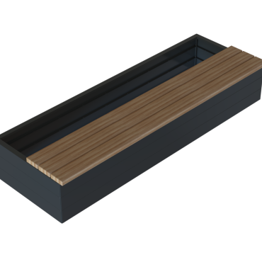 Zitbank - Recht 270x45 cm Billinga