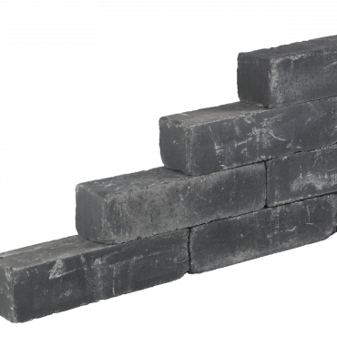 Blockstone stapelblok 15x15x45cm Zwart