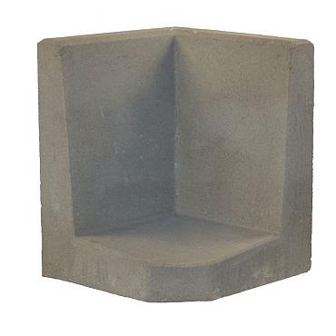 L-Hoeksteen 50x40x40 cm Grijs