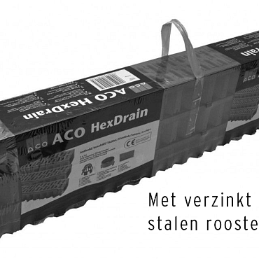 garagepack lijngoot 300 cm verzinkt staal  rooster