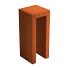 U-Sockel 500 x 500 x 1200mm CorTen 2mm (CKU1)