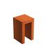 U-Sockel 500 x 500 x 800mm CorTen 2mm (CKU3)