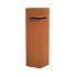 Letterbox CorTen Ivar 350 x 350 x 1200mm CorTen 2mm (IVC1)