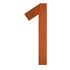 house number 44 x 5 x 120mm Corten 5mm (1 corten)