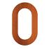 house number 71 x 5 x 120mm Corten 5mm (0 corten)