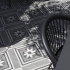 GeoCeramica® 60x60x4 Concreet Flower decorate