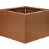 Bloembak vlak - 60x60x40 cm Corten