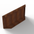 Plantenbak Module+ Kopschot paneel (D) 90x42 Corten