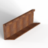 Plantenbak Module+ Parallel paneel (E) 90x42 L Corten