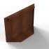 Plantenbak Module+ Kopschot paneel (D) 60x42 Corten
