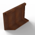 Plantenbak Module+ Uitwendig hoekpaneel (B) 60x42 R Corten