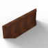 Plantenbak Module+ Kopschot paneel (D) 90x28 Corten