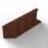 Plantenbak Module+ Uitwendig hoekpaneel (B) 90x28 R Corten