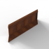Plantenbak Module+ Parallel paneel (E) 90x28 R Corten