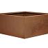 Bloembak vlak - 90x90x40 cm Corten