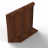 Plantenbak Module+ Uitwendig hoekpaneel (B) 60x56 R Corten