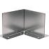 Inwendige hoek Kantopsluiting Double (flg) 16,5 cm Verzinkt