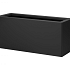 Plantenbak Vlak Grafietzwart 90x30x60 cm