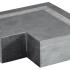 Blue Stone hoekstuk 50/35x15 cm gezoet + rand