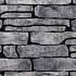 Stone Walling 42x18x8cm grijs-zwart