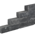 Blockstone stapelblok 15x15x45cm Zwart