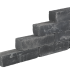 Blockstone stapelblok 15x15x60cm Zwart