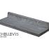 Schellevis L-model 100x40x15 cm carbon