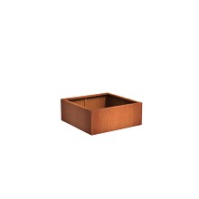 Andes with wheels 1000 x 1000 x 400mm CorTen 2mm (CAWL5.3)