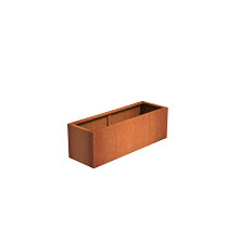 Andes with wheels 1500 x 500 x 500mm CorTen 2mm (CAWL23.1)