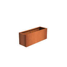 Andes with wheels 1500 x 500 x 600mm CorTen 2mm (CAWL22.1)