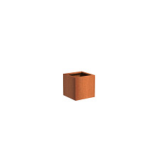 Andes with wheels 500 x 500 x 500mm CorTen 2mm (CAWL9)