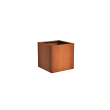 Andes with wheels 800 x 800 x 800mm CorTen 2mm (CAWL6.1)