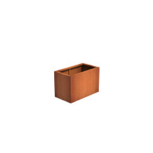 Andes with wheels 900 x 500 x 600mm CorTen 2mm (CAWL22.3)